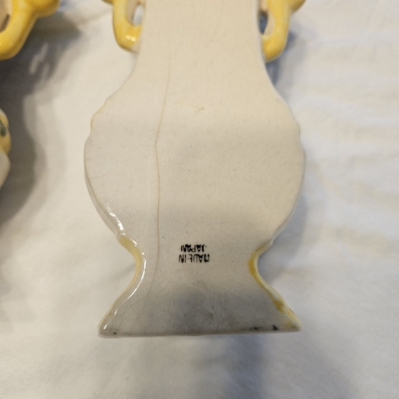 Vintage Ceramic Wall Pockets Made In Japan. - Picture 8 of 10